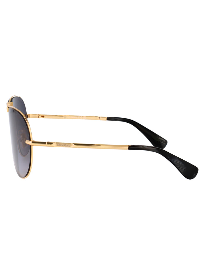 Mm0134 30b Oro Carico Lucido / Fumo Grad Metal Sunglasses