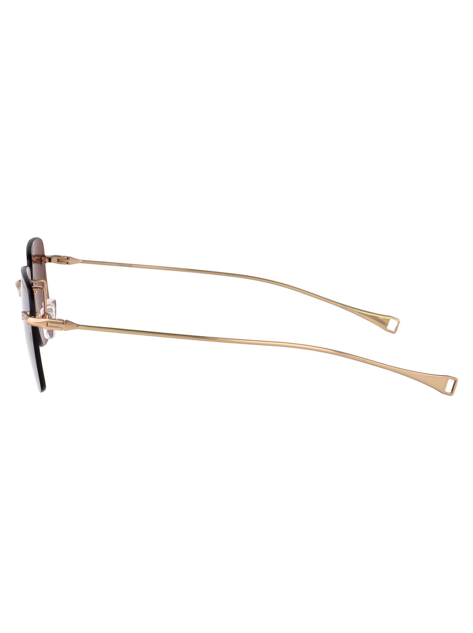 Dls119-A-01 01 Gold Sand Metal Sunglasses