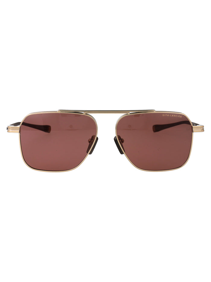 Dls419-A-01 01 Gold Sand - Copperhead Brown Metal Sunglasses