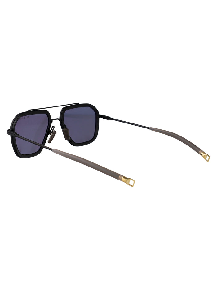 Dls433-A-02 02 Matte Black Metal Sunglasses
