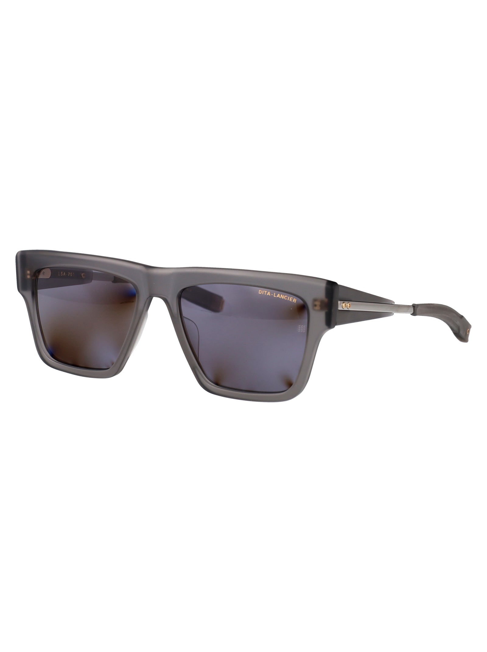 Lsa-701 Grey Metal/acetate Sunglasses