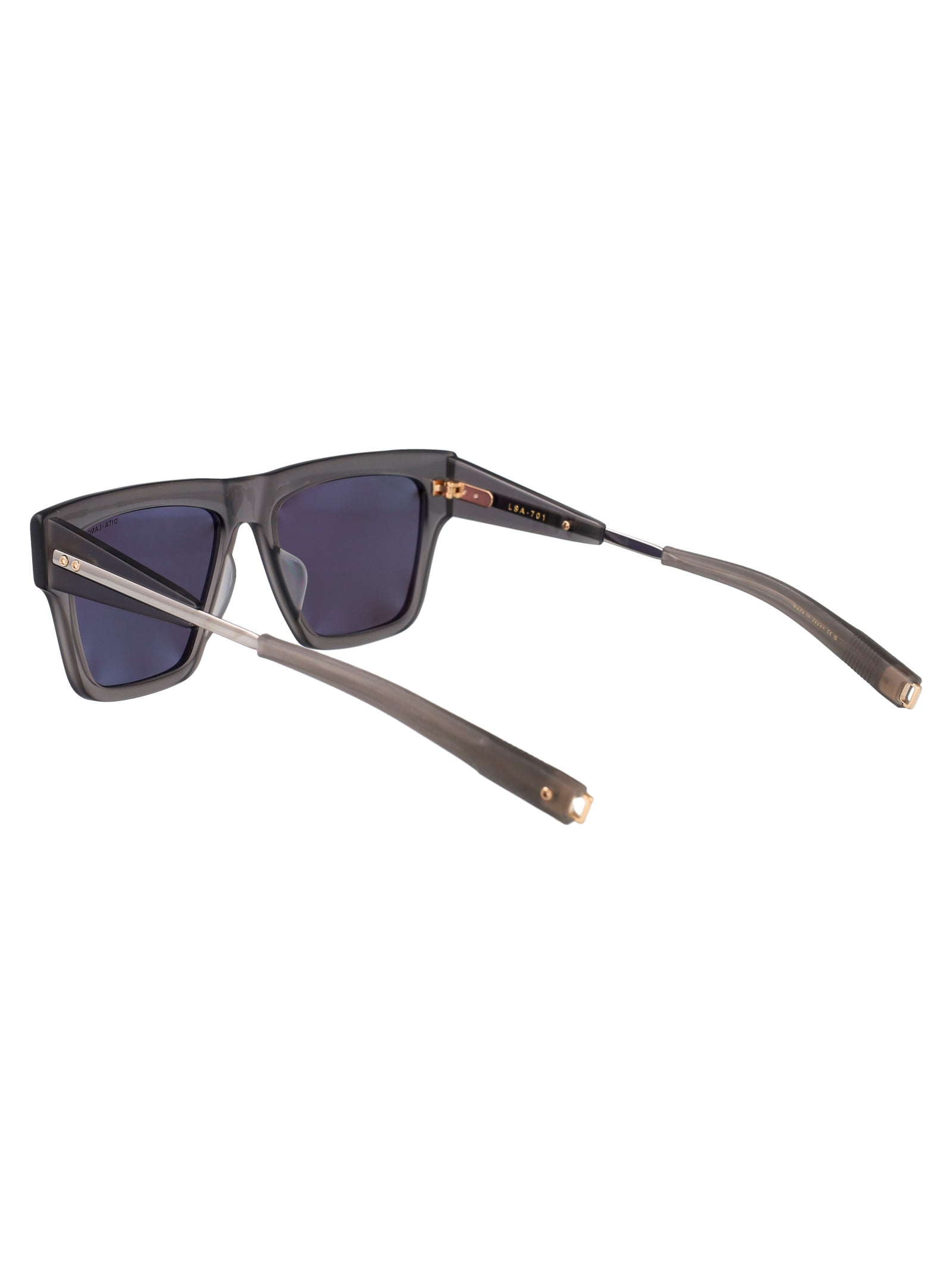 Lsa-701 Grey Metal/acetate Sunglasses
