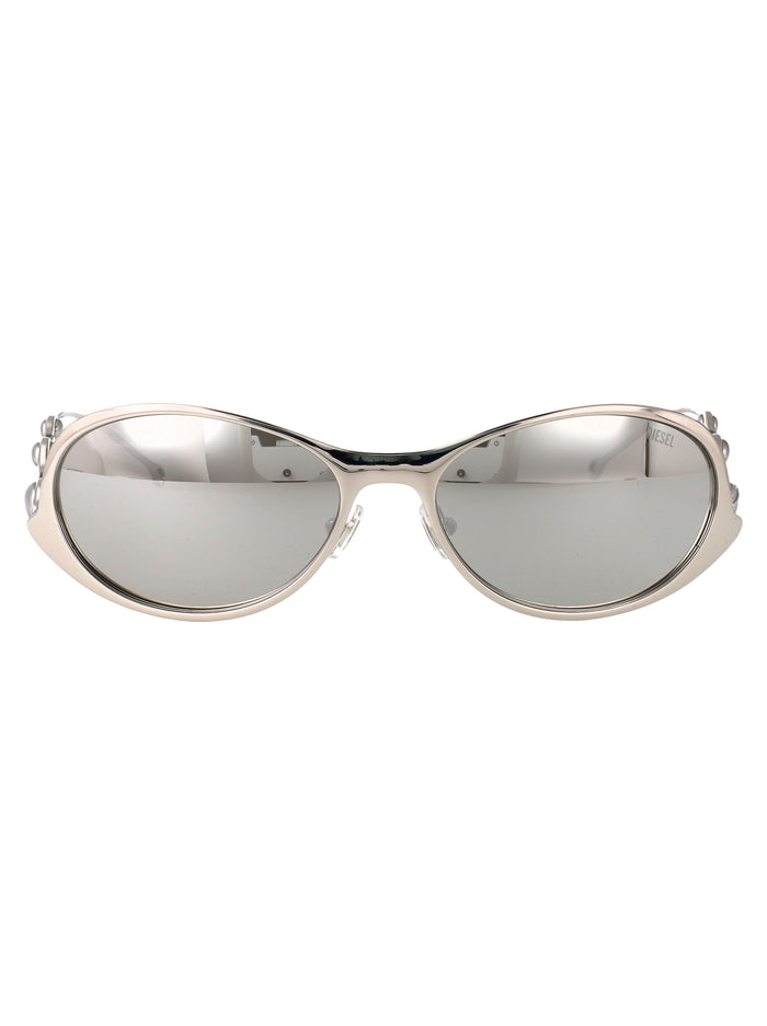 0dl1014 1001z6 Argento Lucido Metal Sunglasses