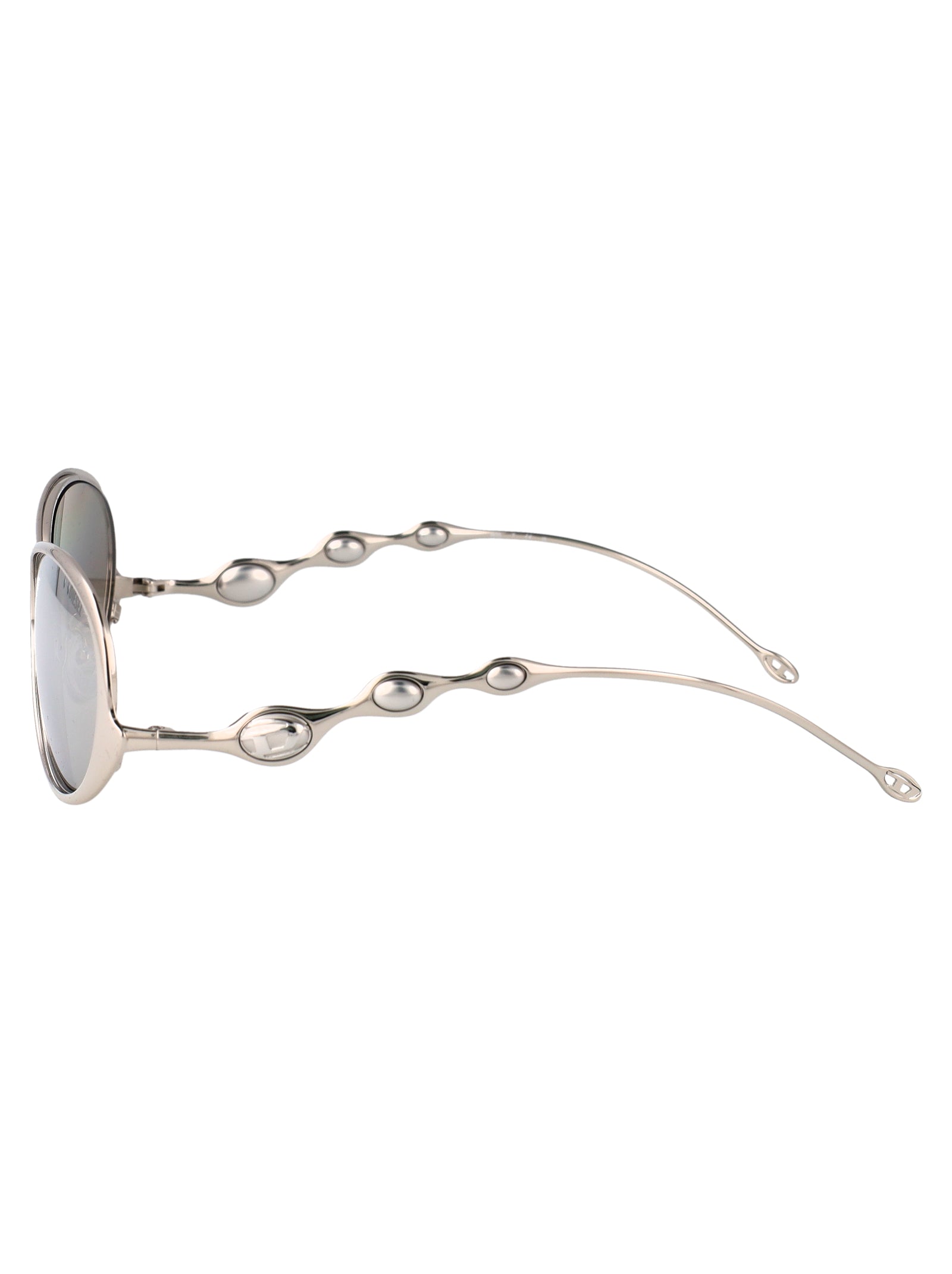 0dl1014 1001z6 Argento Lucido Metal Sunglasses