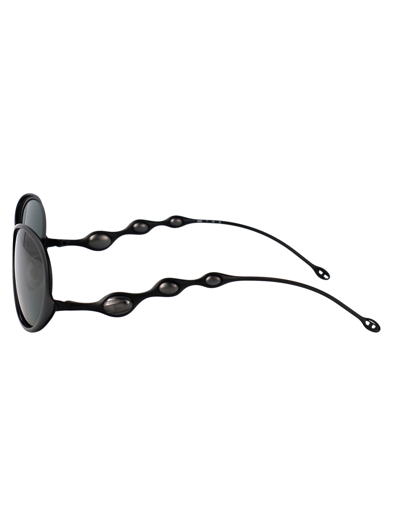 0dl1014 101371 Powdre Matte Black Metal Sunglasses