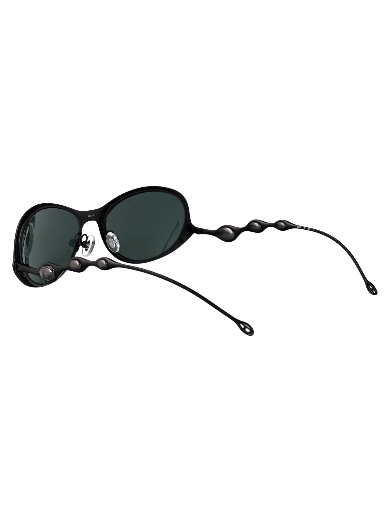 0dl1014 101371 Powdre Matte Black Metal Sunglasses