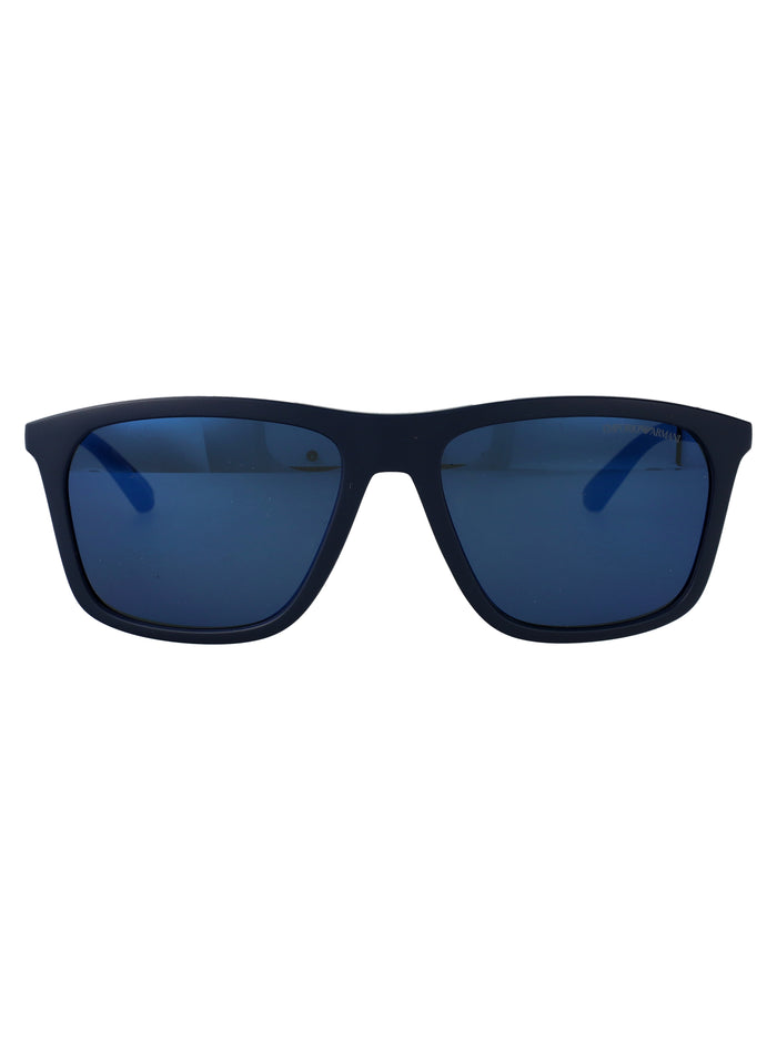 0ea4237 618925 Blu Scuro Opaco Injected Sunglasses