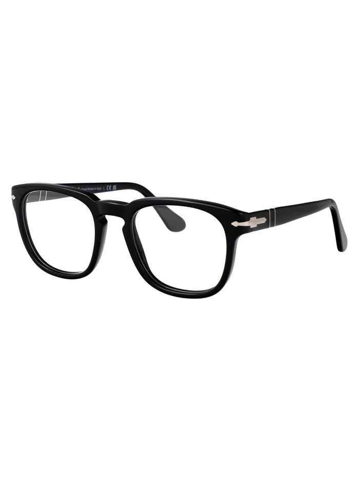 0po3376v 0095 95 Black Acetate Optical