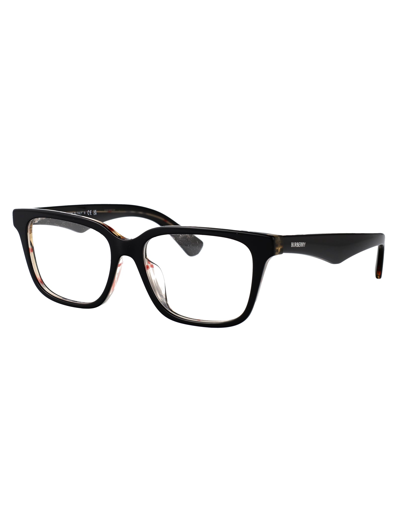0be2425d 4121 Top Black On Vintage Check Acetate Optical