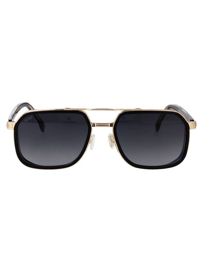 Boss 1724-S 2m2 Black Gold Stainless Steel Sunglasses