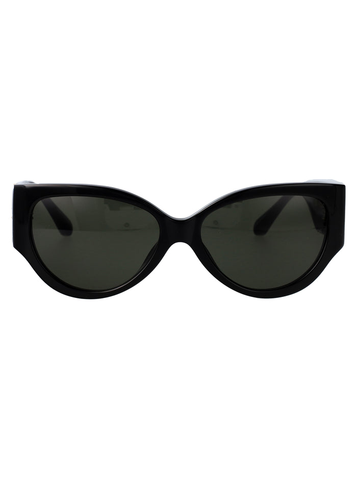Connie Black/ Yellow Gold/ Grey Acetate + Metal Sunglasses