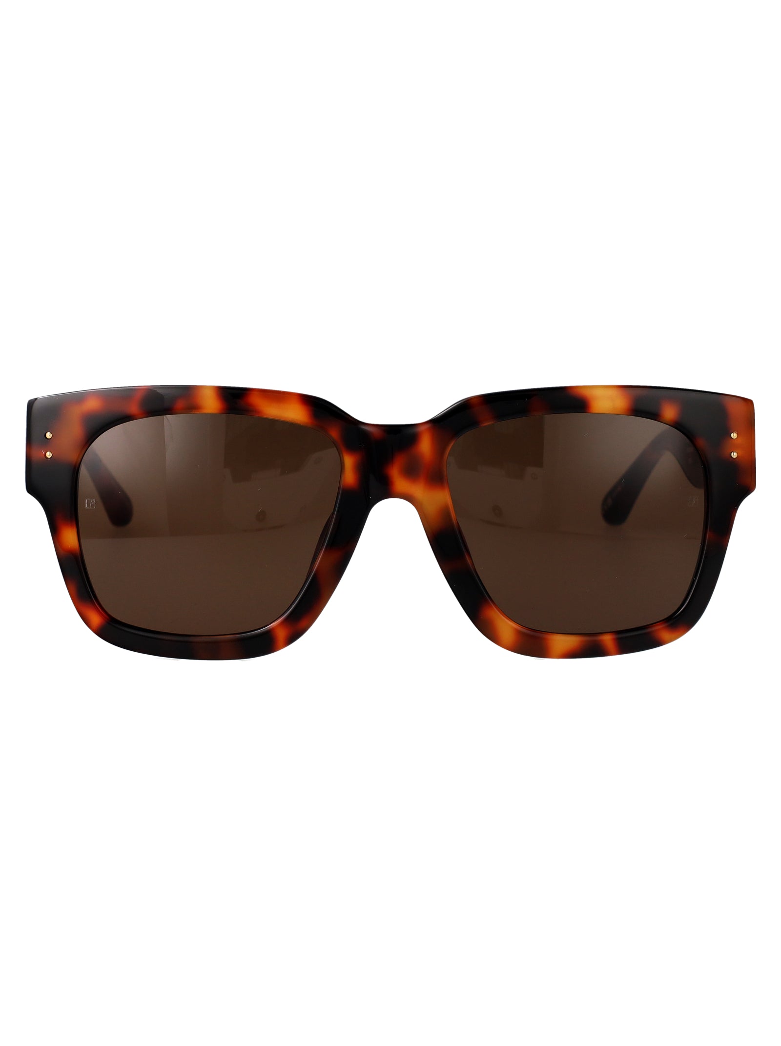 Lflc1001c2sun C2 T-shell/ Yellow Gold/ Brown Acetate + Metal Sunglasses