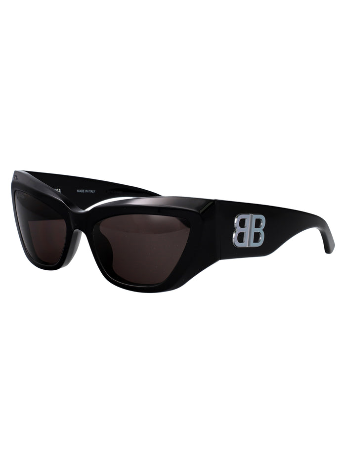Bb0444s 002 Black-black-grey Recycled Acetate Sunglasses