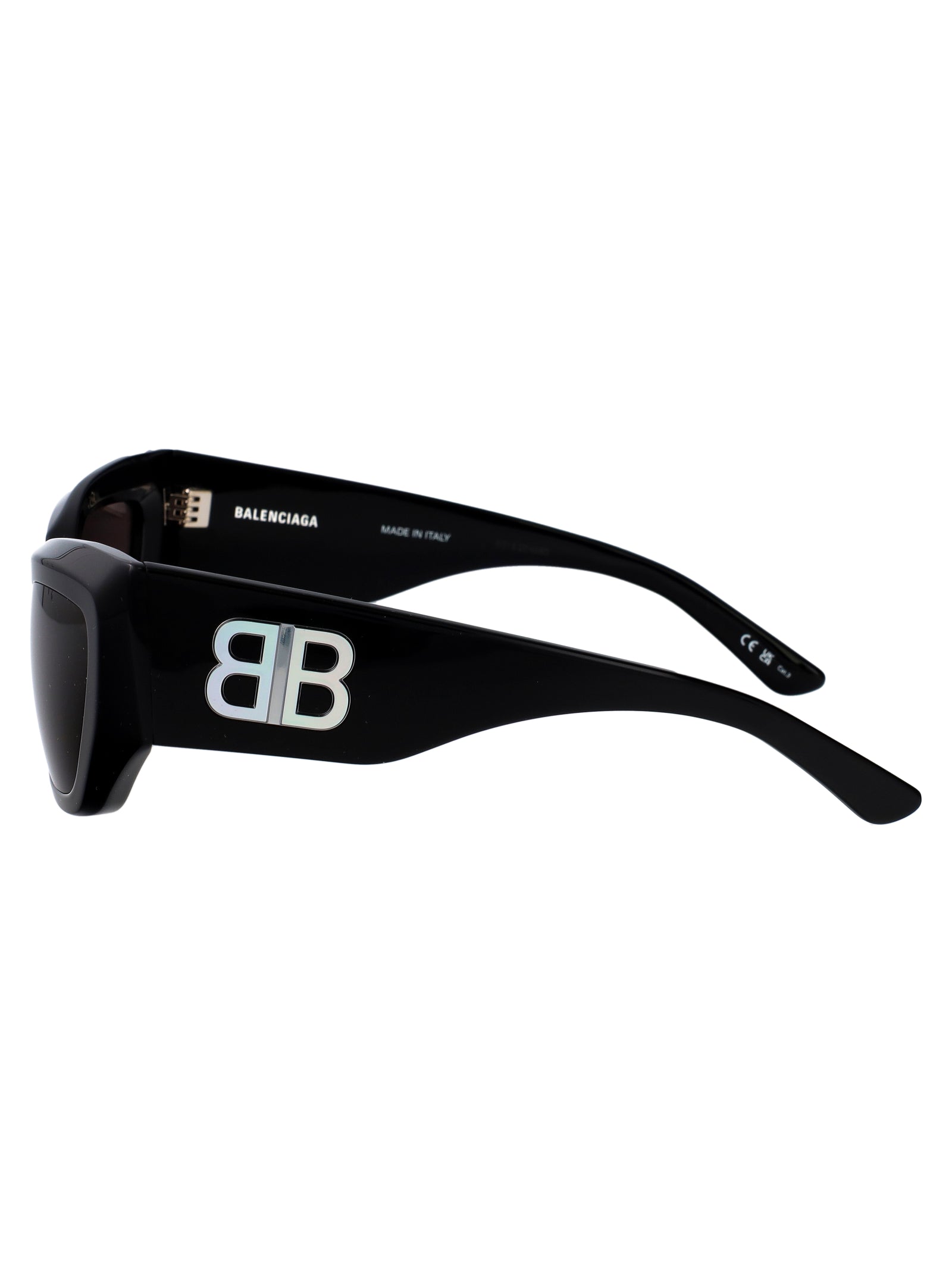 Bb0444s 002 Black-black-grey Recycled Acetate Sunglasses