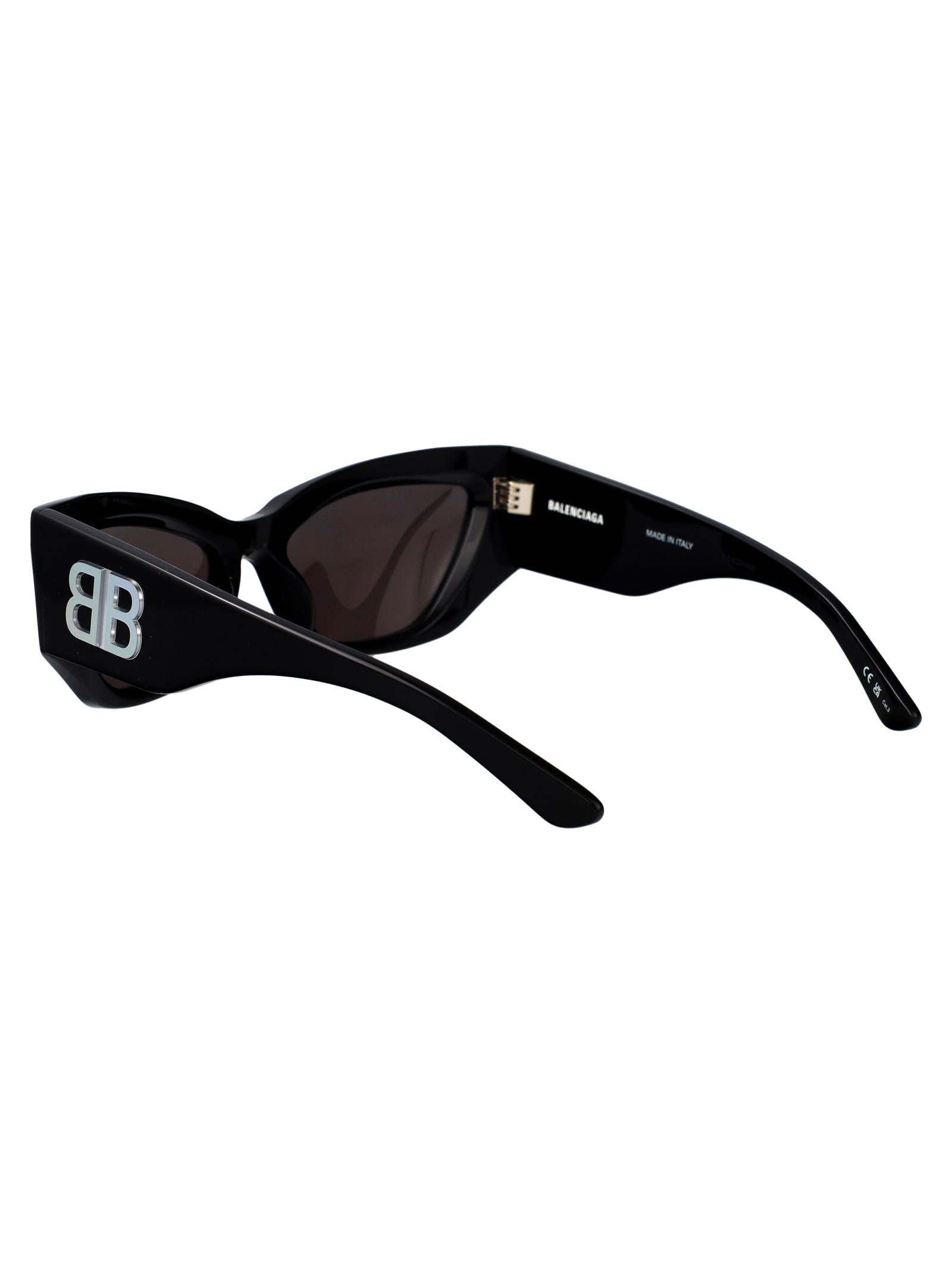 Bb0444s 002 Black-black-grey Recycled Acetate Sunglasses