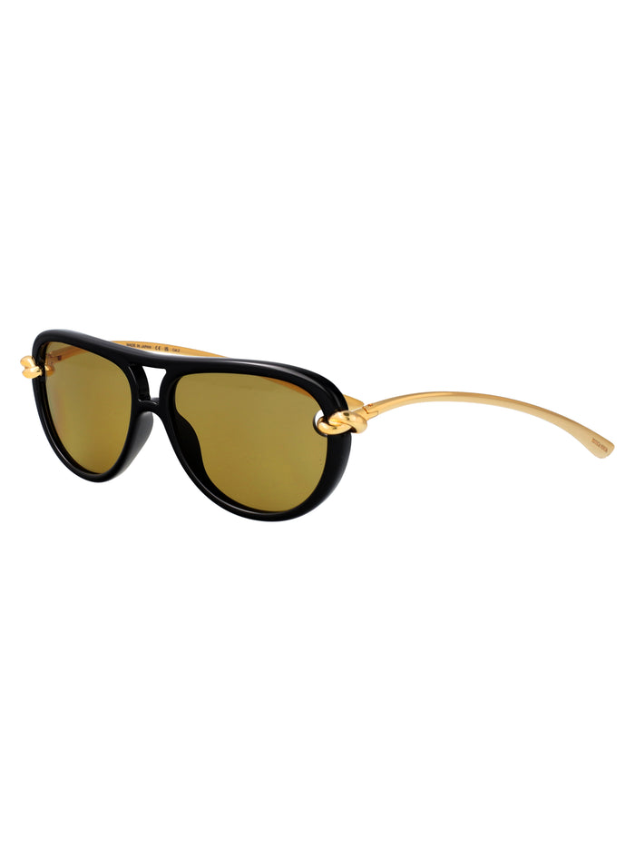 Bv1418s 001 Black-gold-yellow Bio Injected Sunglasses