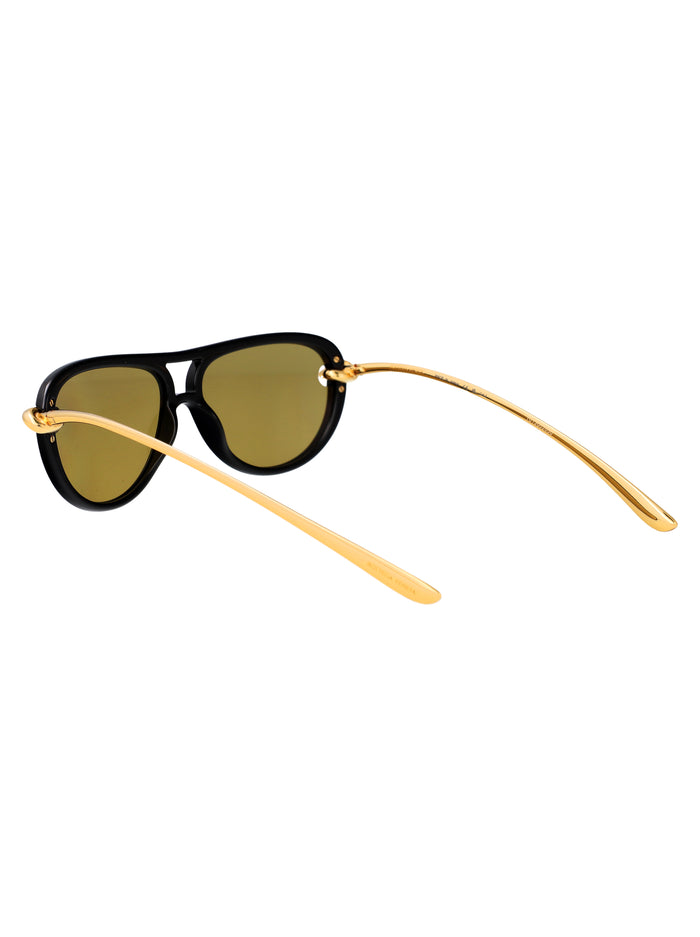 Bv1418s 001 Black-gold-yellow Bio Injected Sunglasses