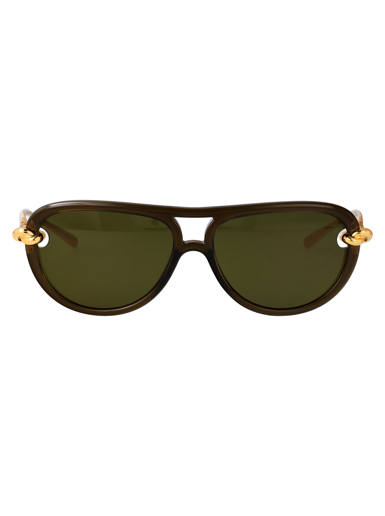 Bv1418s 003 Green-gold-green Bio Injected Sunglasses