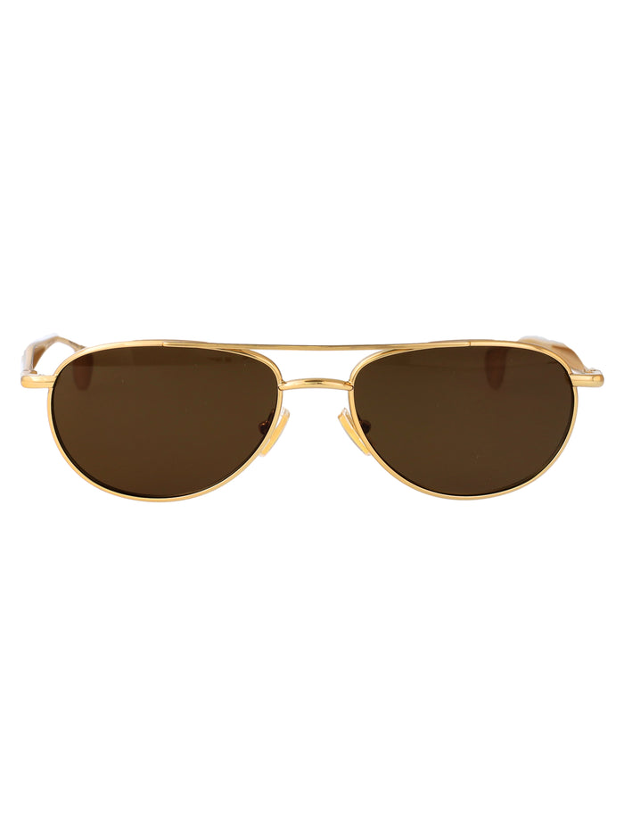 Bv1419s 001 Gold-gold-brown Metal Sunglasses