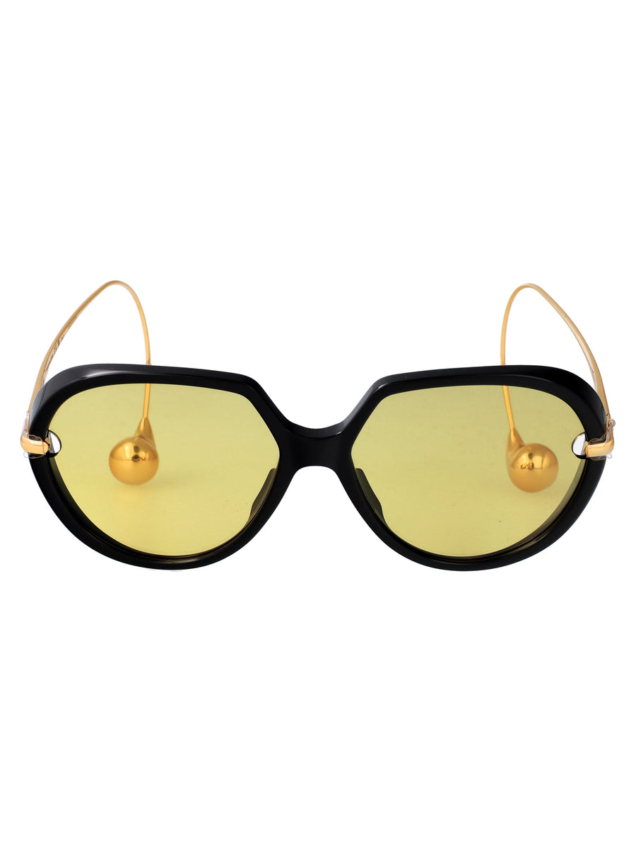 Sunglasses Bv1436s Black-Gold-Yellow Black/gold/yellow Metal