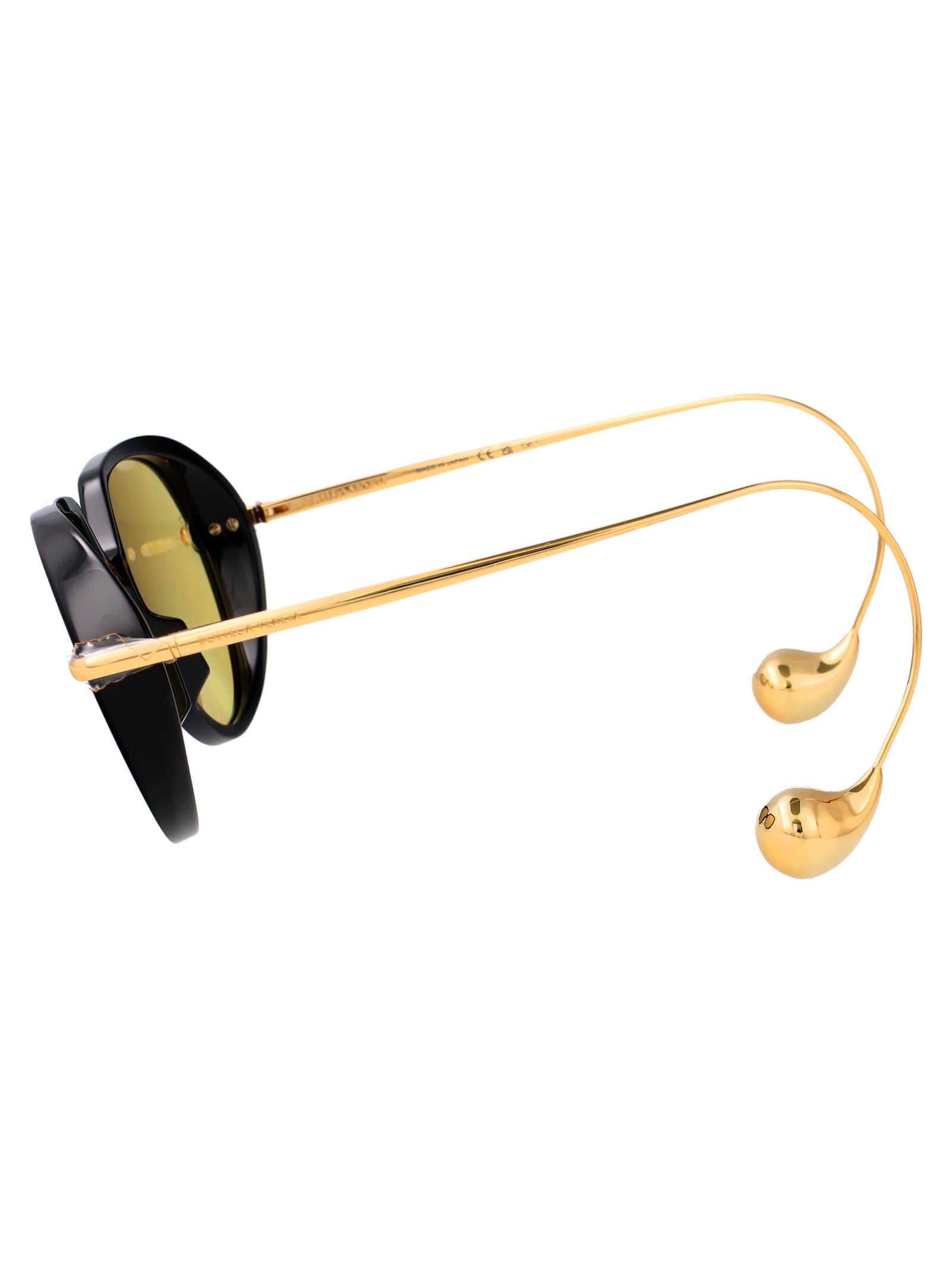 Bv1436s 001 Black-gold-yellow Recycled Acetate Sunglasses