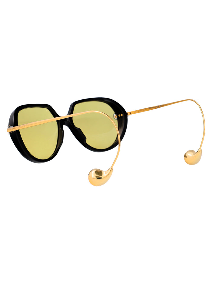 Bv1436s 001 Black-gold-yellow Recycled Acetate Sunglasses