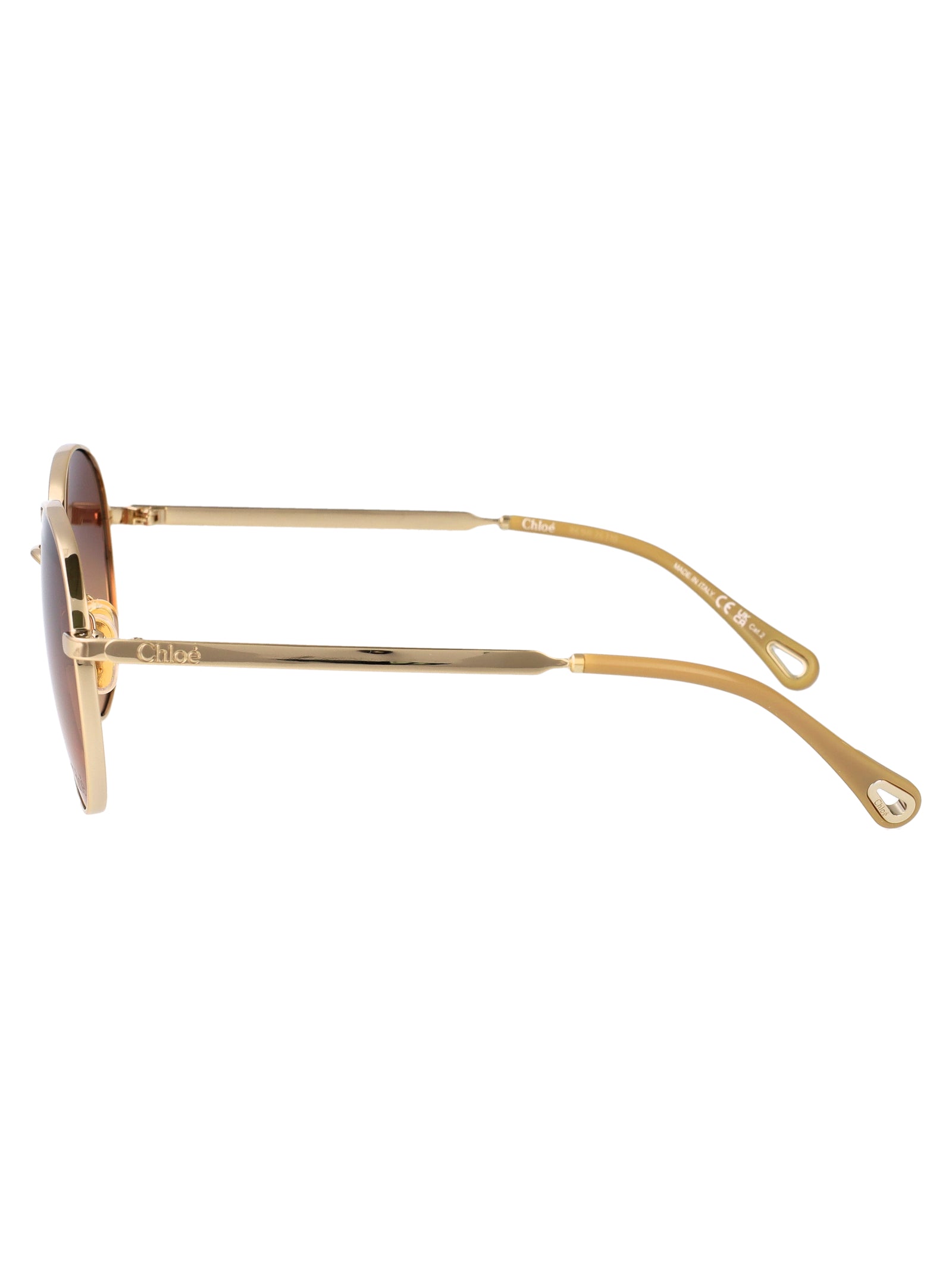 Ch0325s 004 Gold-gold-brown Metal Sunglasses