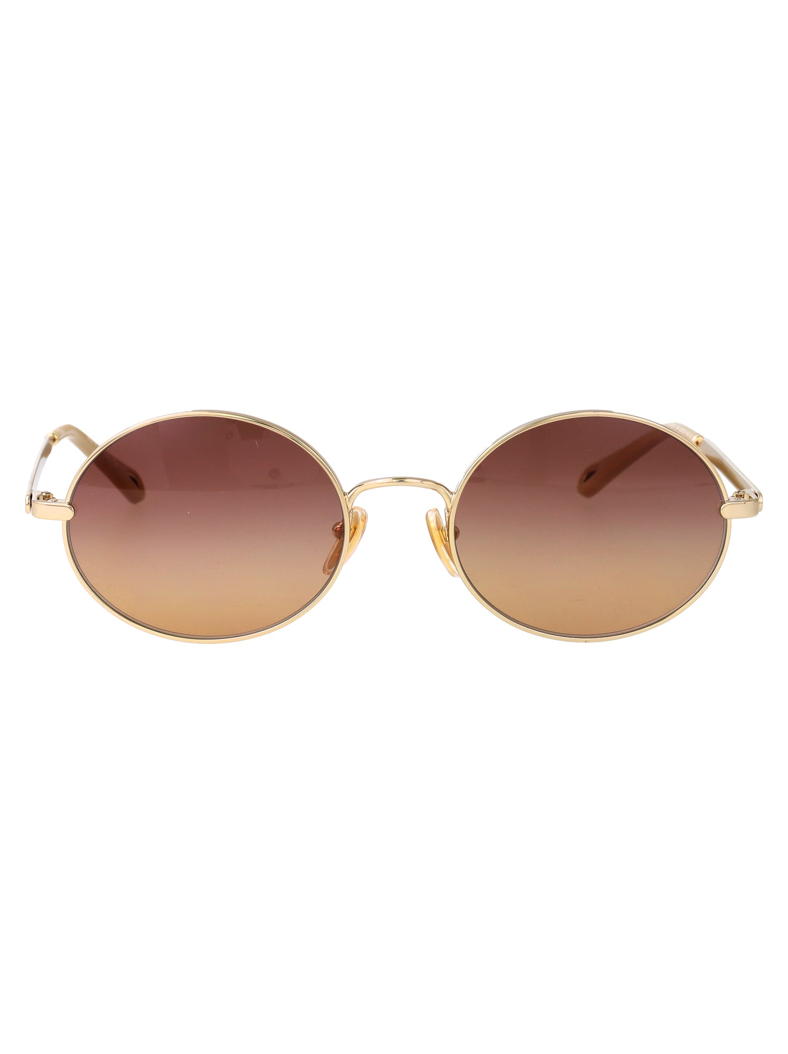 Ch0326s 004 Gold-gold-brown Metal Sunglasses