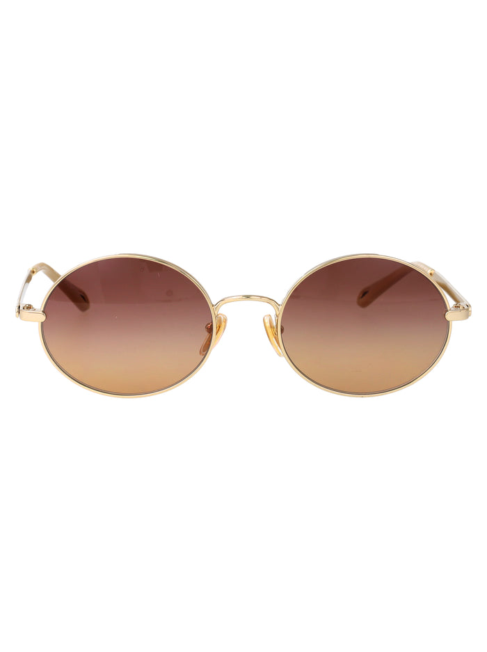 Ch0326s 004 Gold-gold-brown Metal Sunglasses