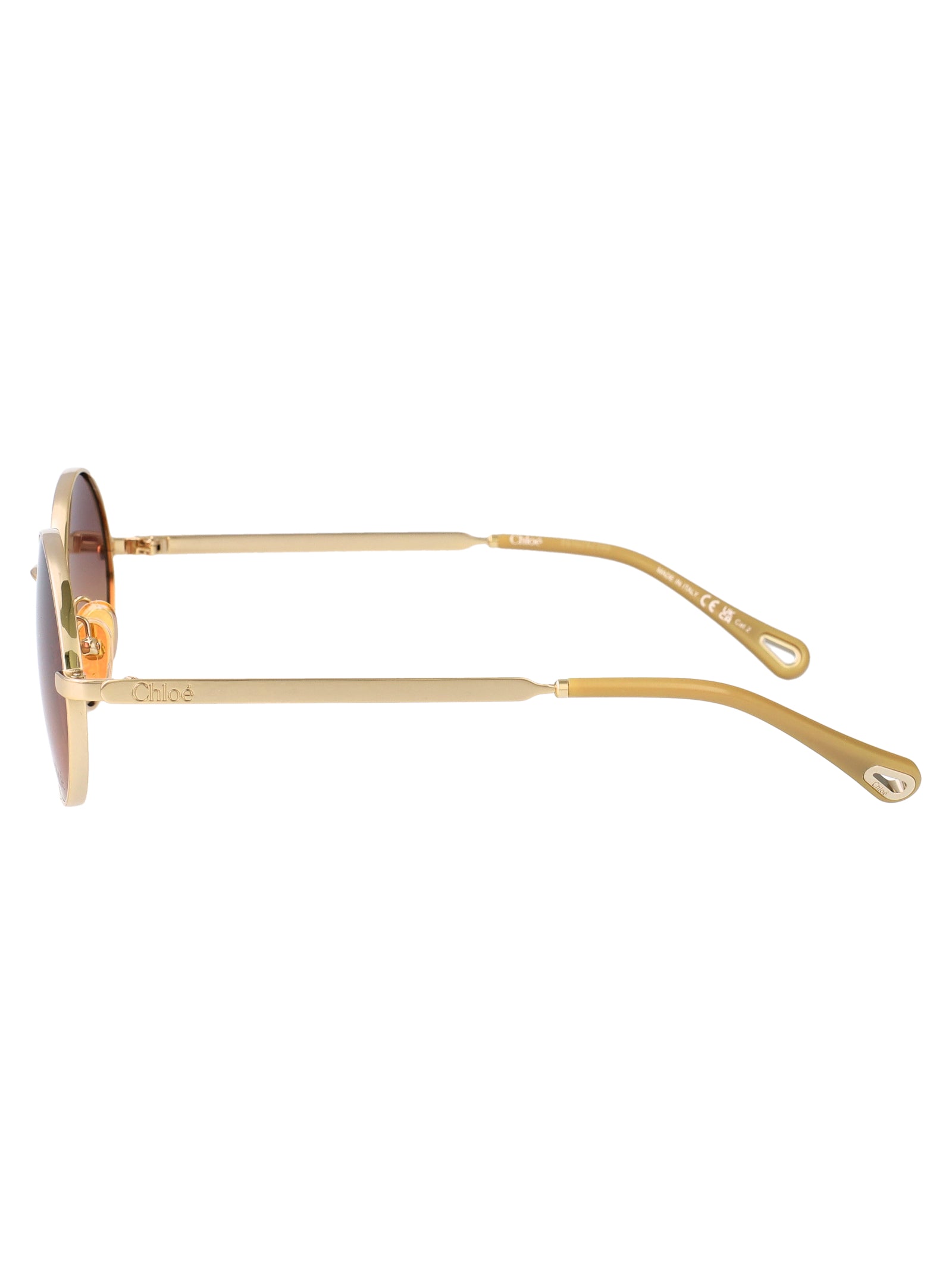 Ch0326s 004 Gold-gold-brown Metal Sunglasses
