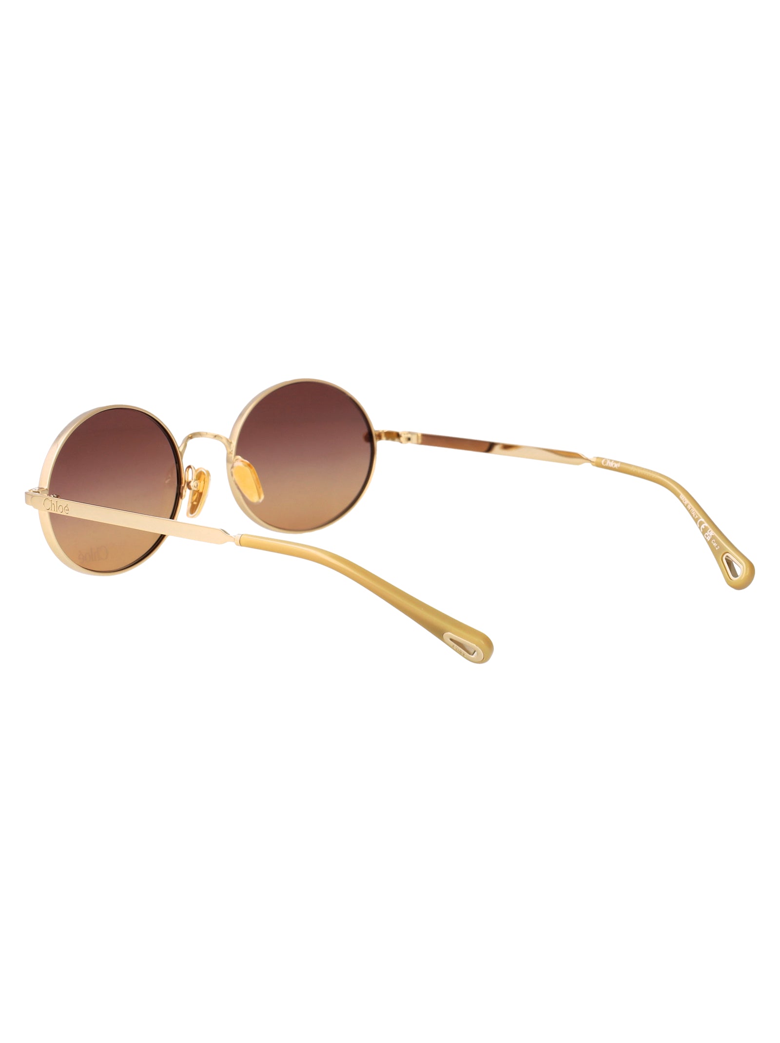 Ch0326s 004 Gold-gold-brown Metal Sunglasses