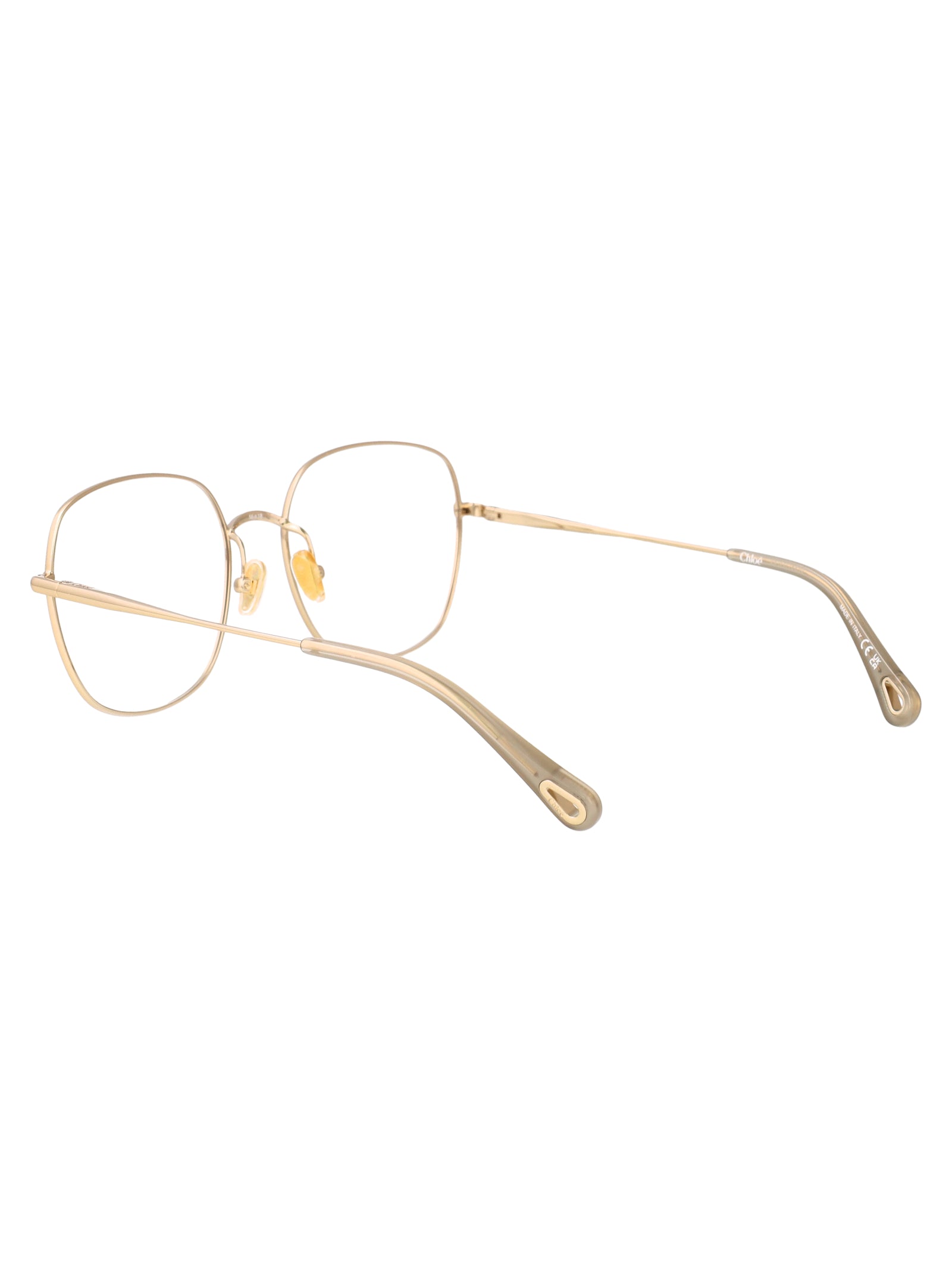 Ch0345o 003 Gold-gold-transparent Metal Optical