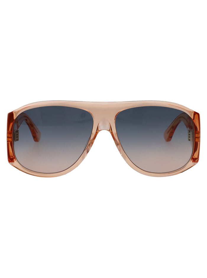 Ch0347s 006 Orange-orange-grey Recycled Acetate Sunglasses