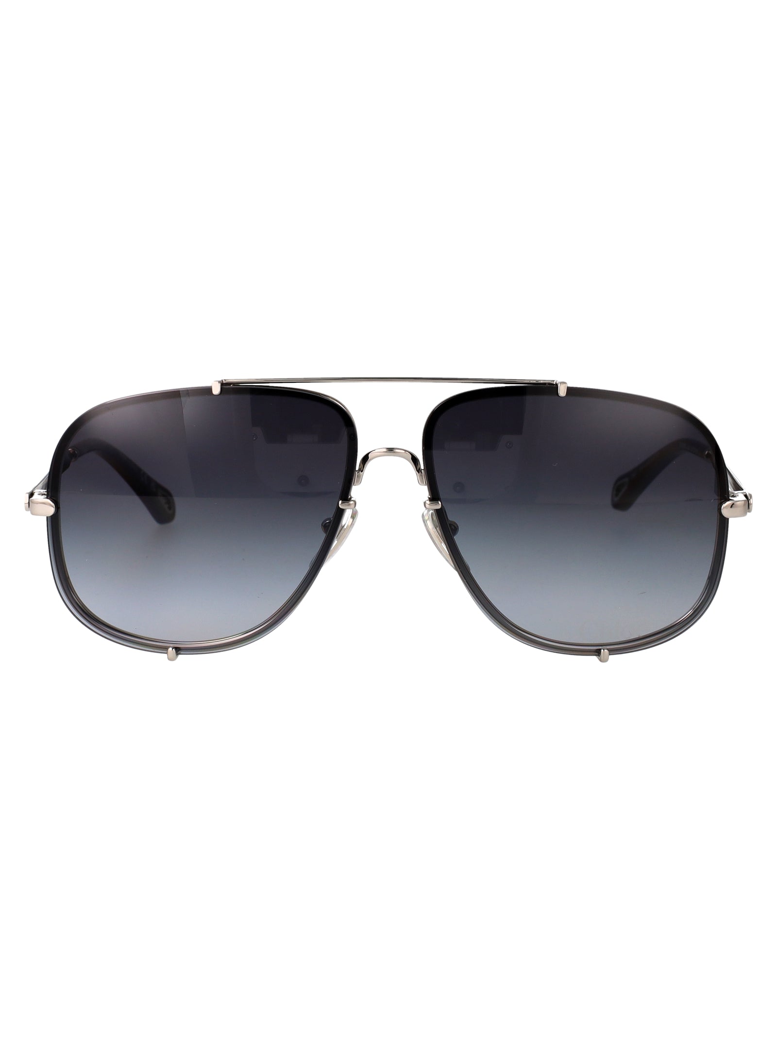 Ch0348s 002 Silver-silver-grey Metal Sunglasses