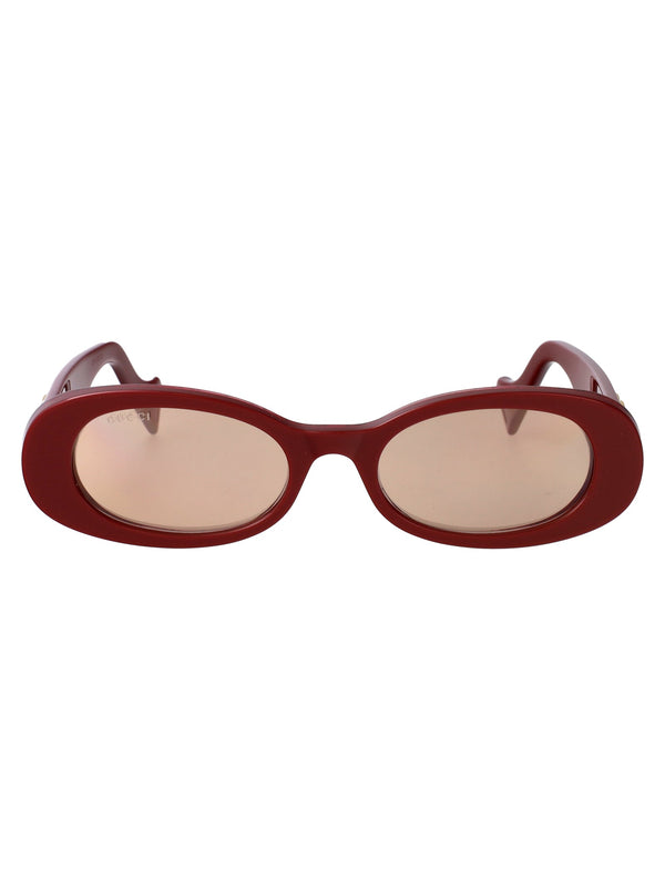 Sunglasses Gg0517s Burgundy Acetate Burgundy/burgundy/brown
