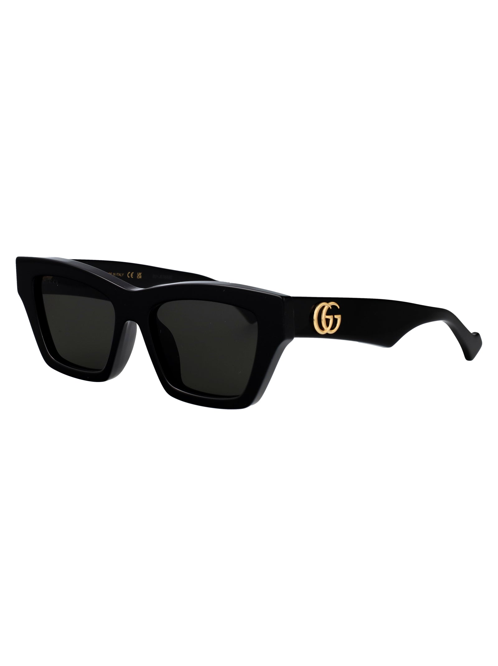 Gg1753s 001 Black-black-grey Recycled Acetate Sunglasses