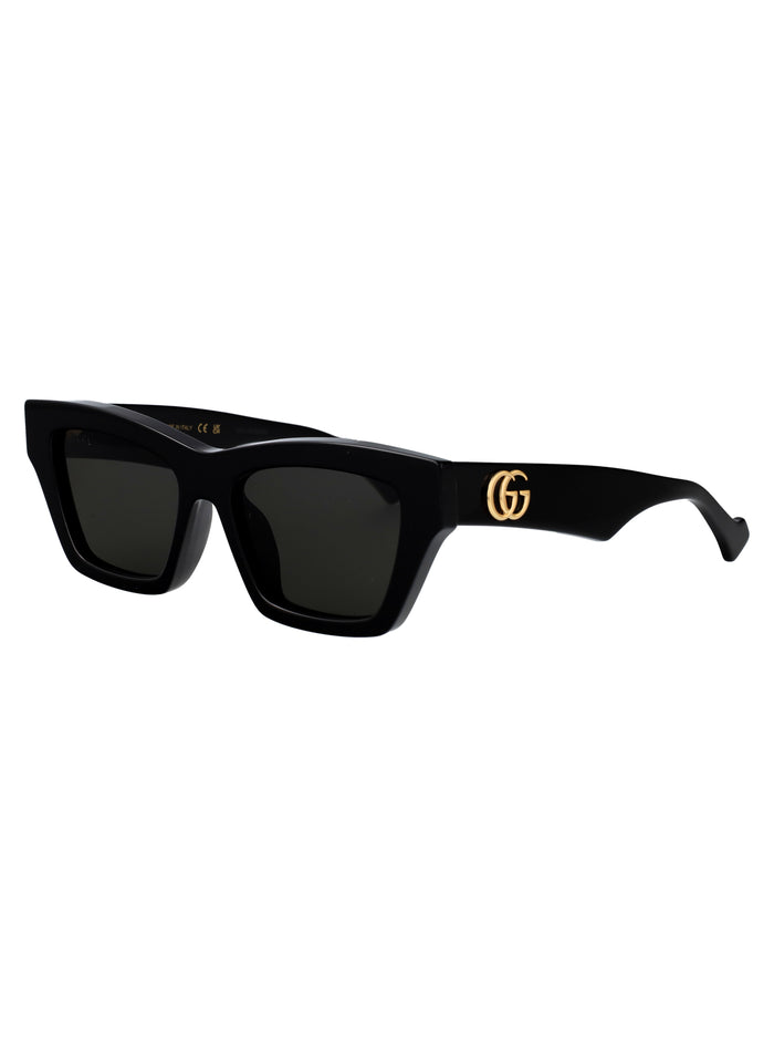 Gg1753s 001 Black-black-grey Recycled Acetate Sunglasses