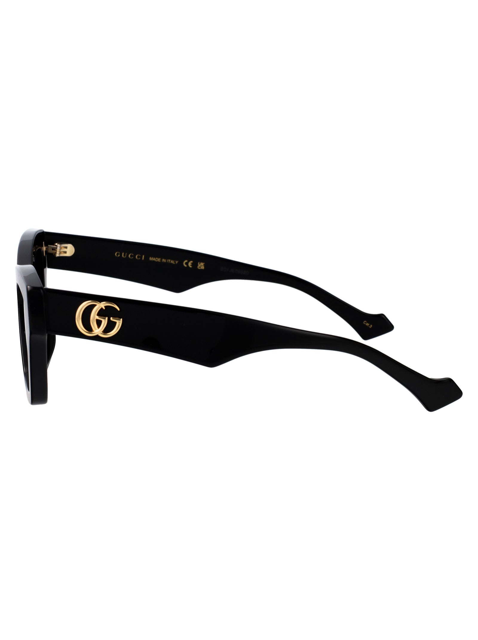 Gg1753s 001 Black-black-grey Recycled Acetate Sunglasses