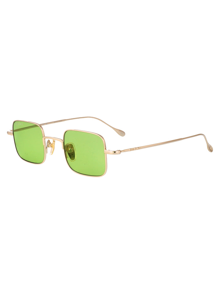 Gg1813s 006 Gold-gold-green Metal Sunglasses