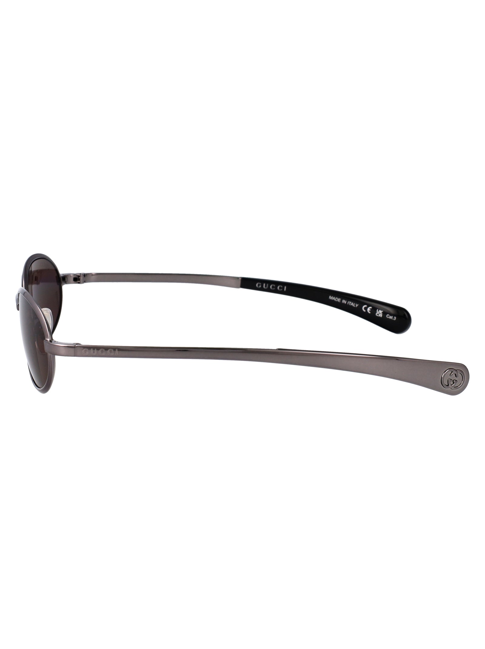 Gg1942s 001 Ruthenium-ruthenium-grey Metal Sunglasses