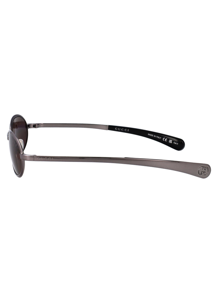 Gg1942s 001 Ruthenium-ruthenium-grey Metal Sunglasses