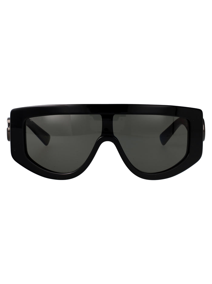 Gg1950s 001 Black-black-grey Recycled Acetate Sunglasses