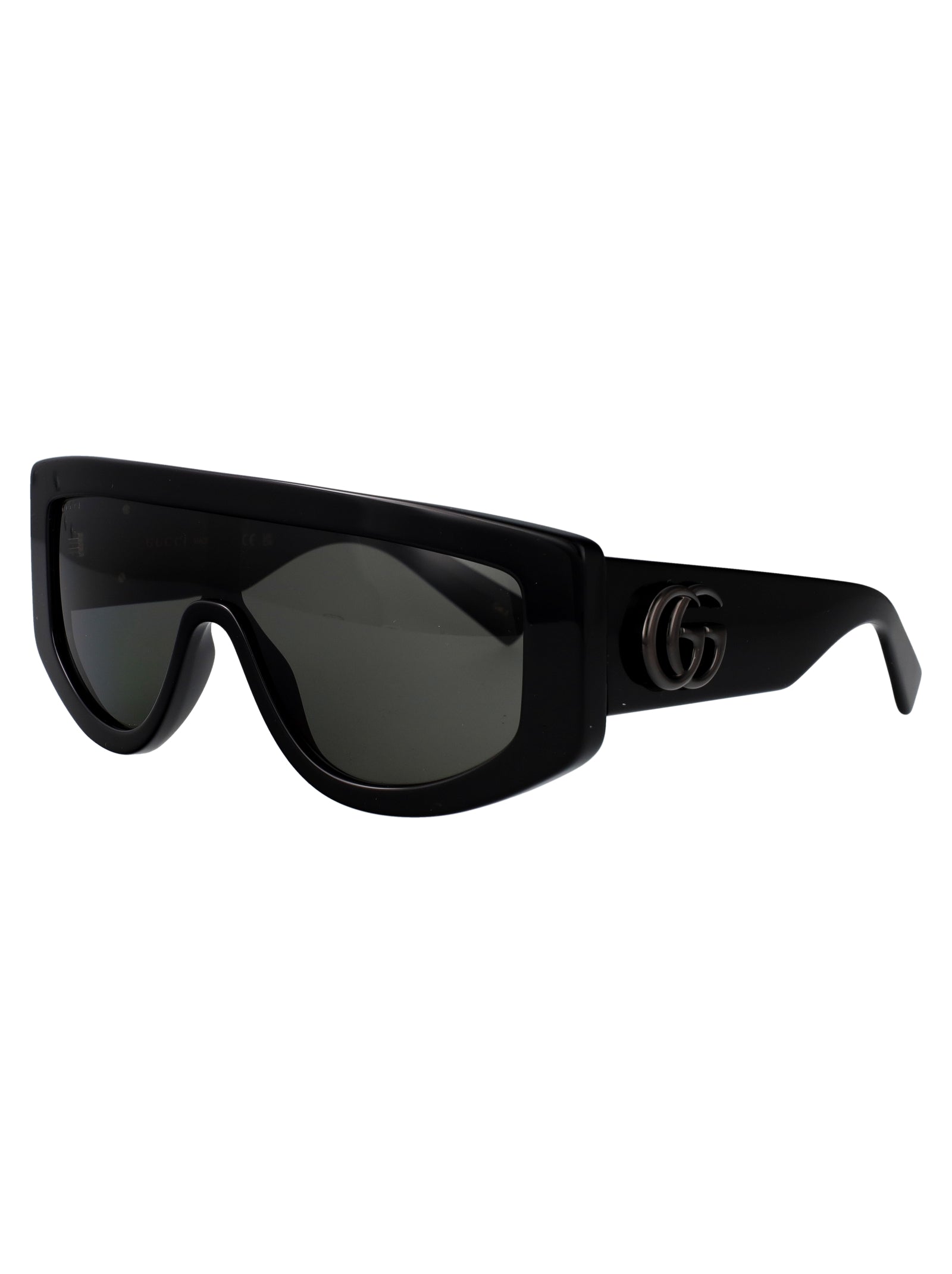 Gg1950s 001 Black-black-grey Recycled Acetate Sunglasses