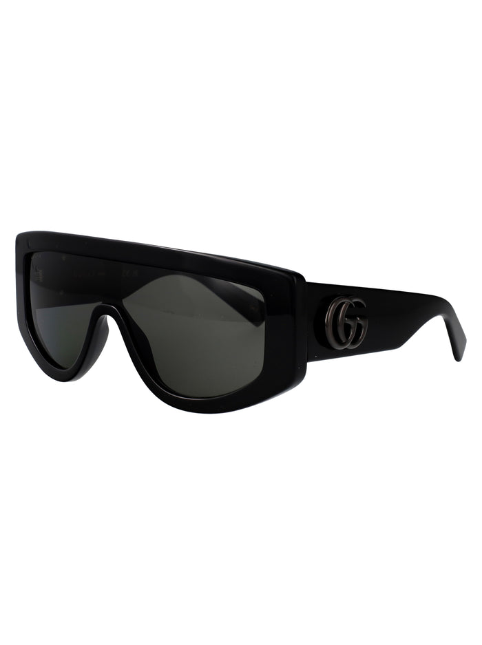 Gg1950s 001 Black-black-grey Recycled Acetate Sunglasses
