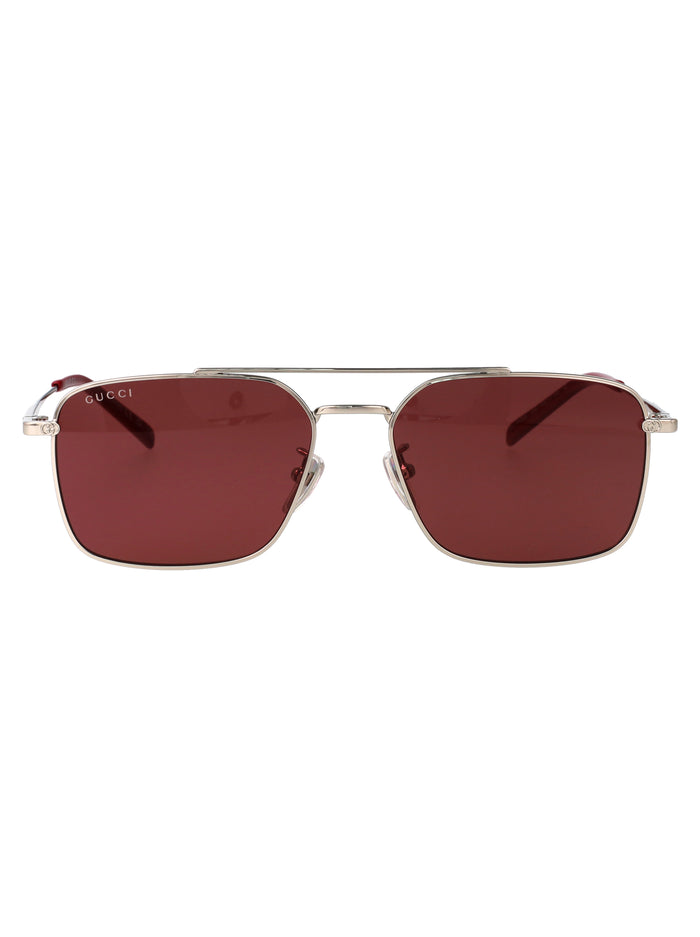 Gg1957sa 004 Silver-silver-red Metal Sunglasses