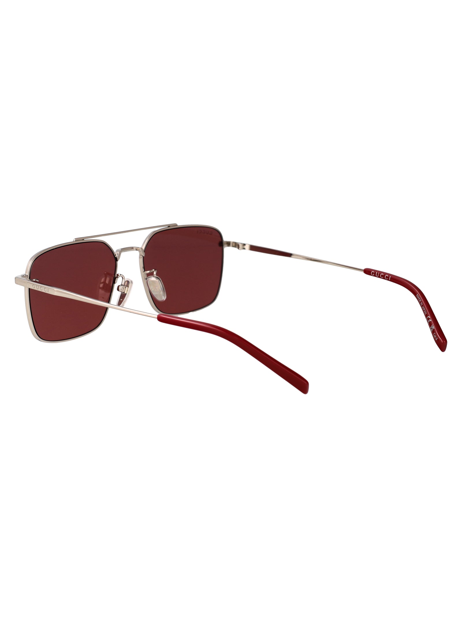 Gg1957sa 004 Silver-silver-red Metal Sunglasses
