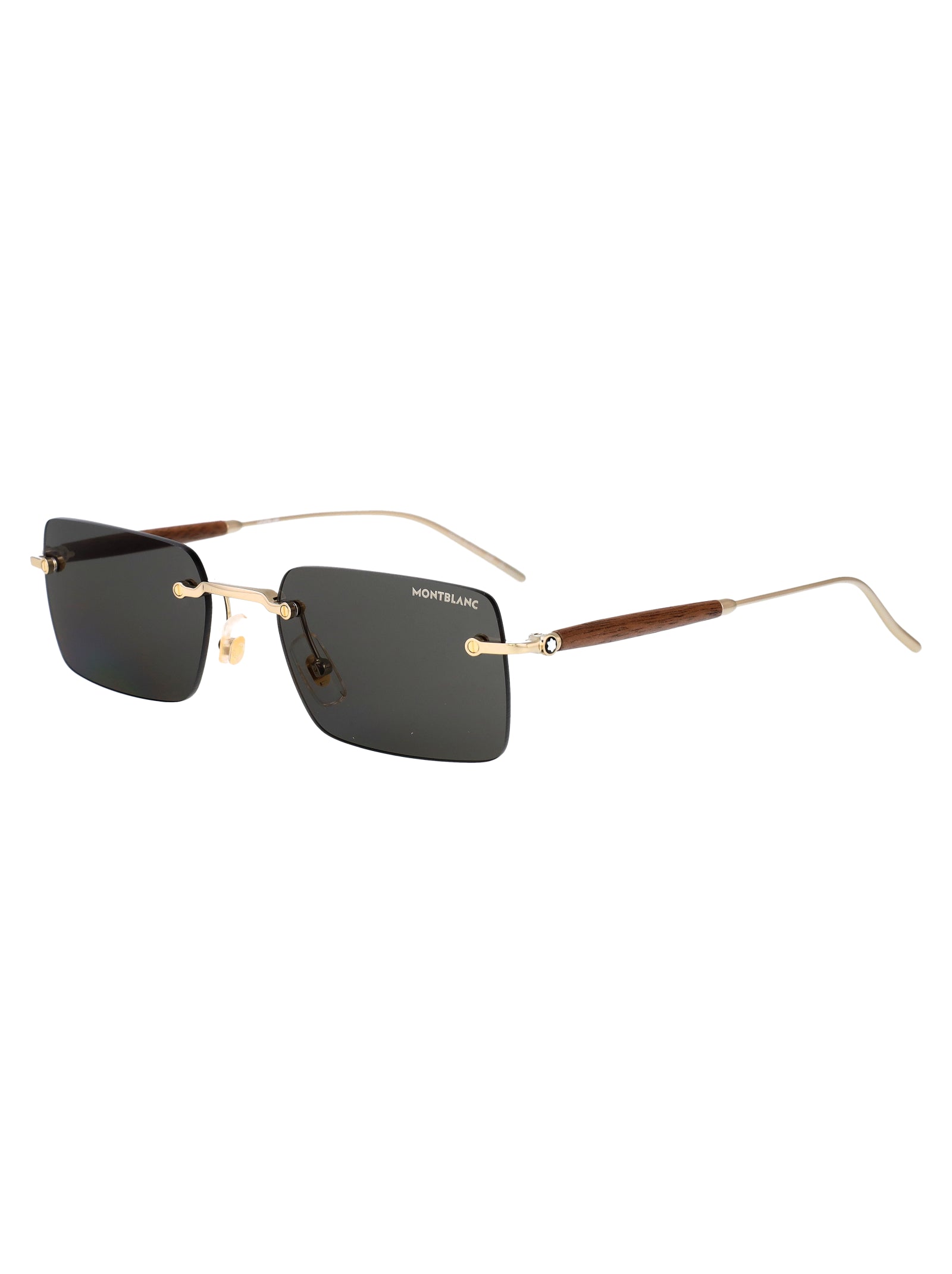 Mb0453s Gold-gold-grey Metal Sunglasses