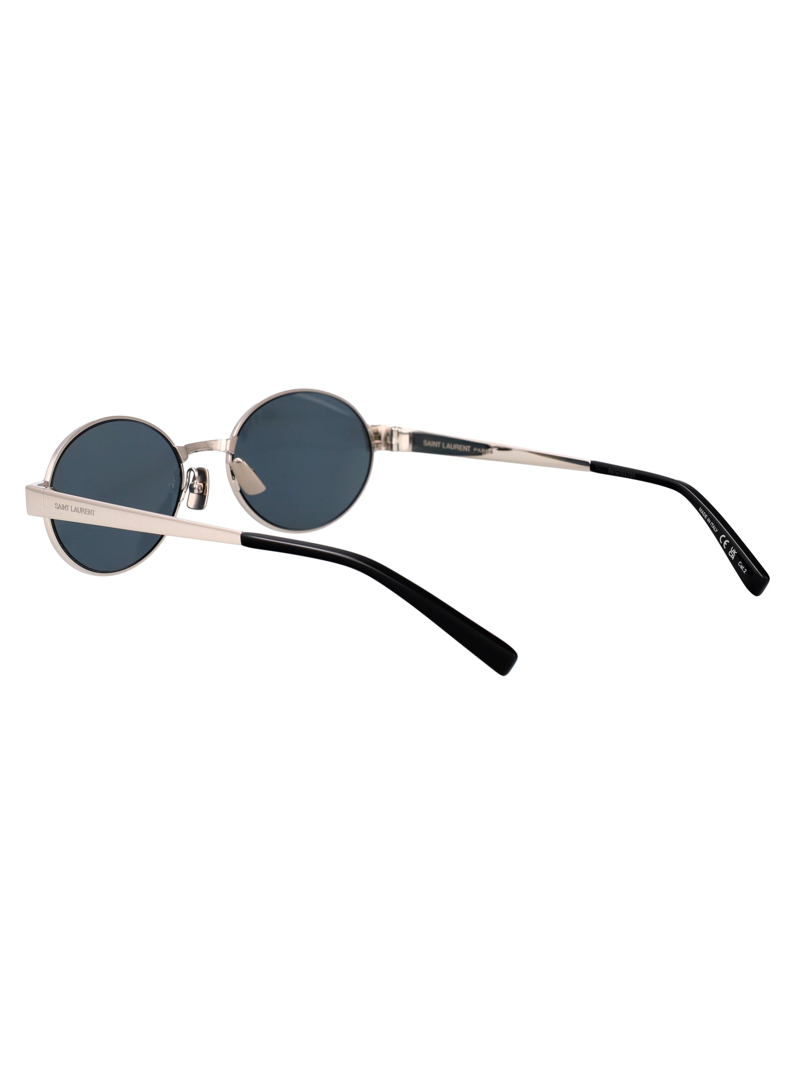Sl 692 Silver-silver-blue Metal Sunglasses