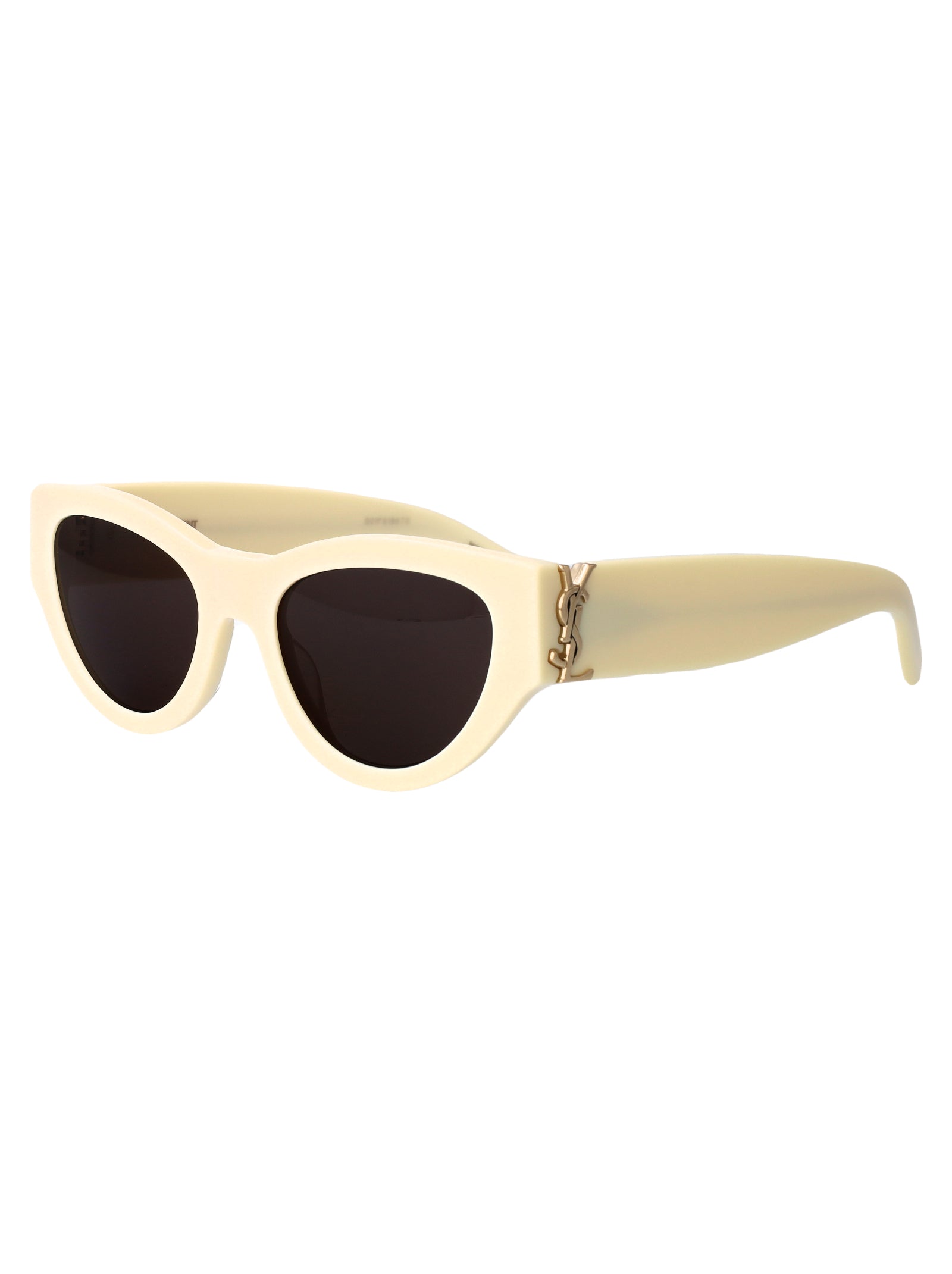 Sl M94 012 Ivory-ivory-black Recycled Acetate Sunglasses