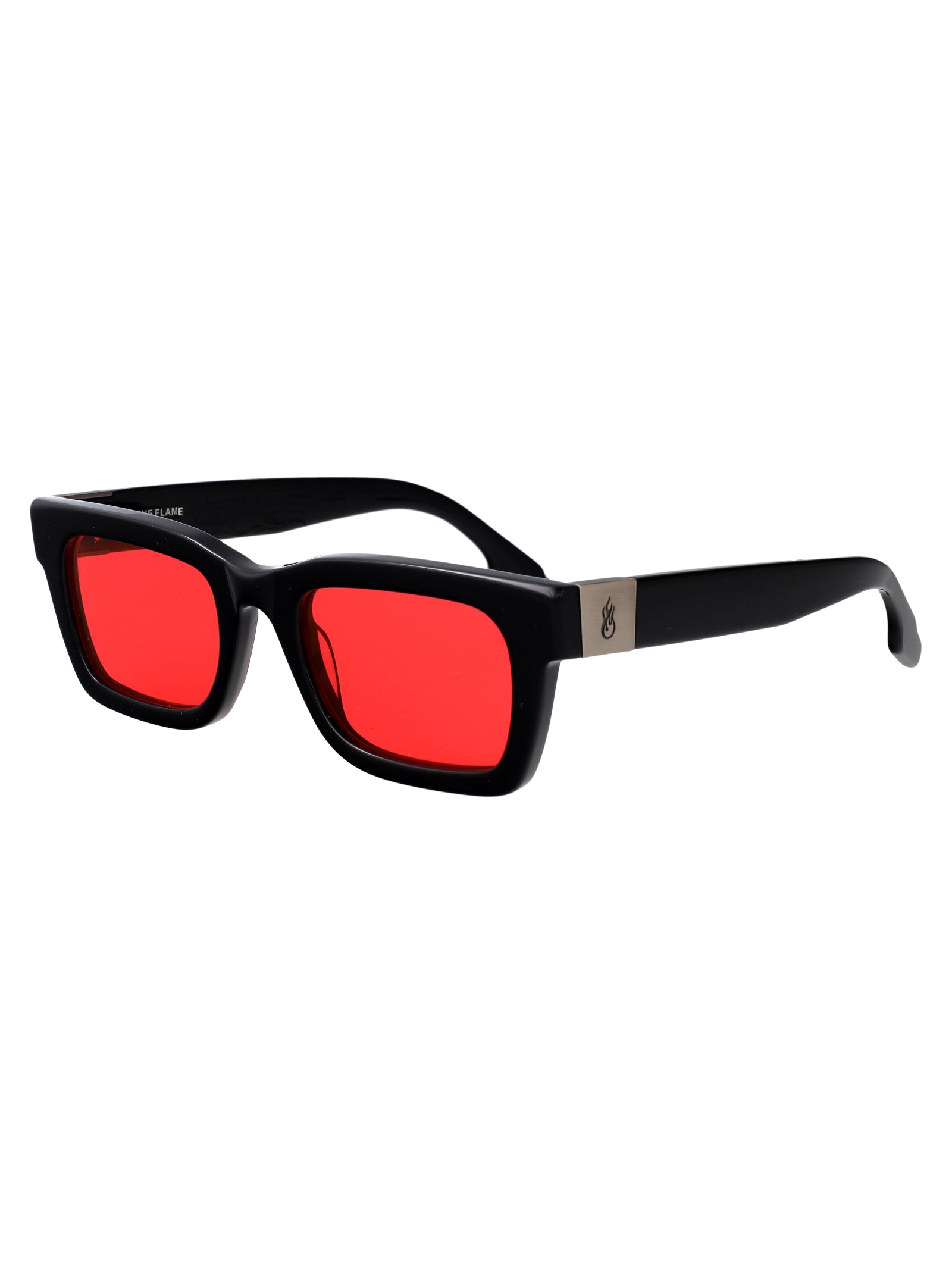 The Rider 001-bs/bdx Black Red Acetate Sunglasses